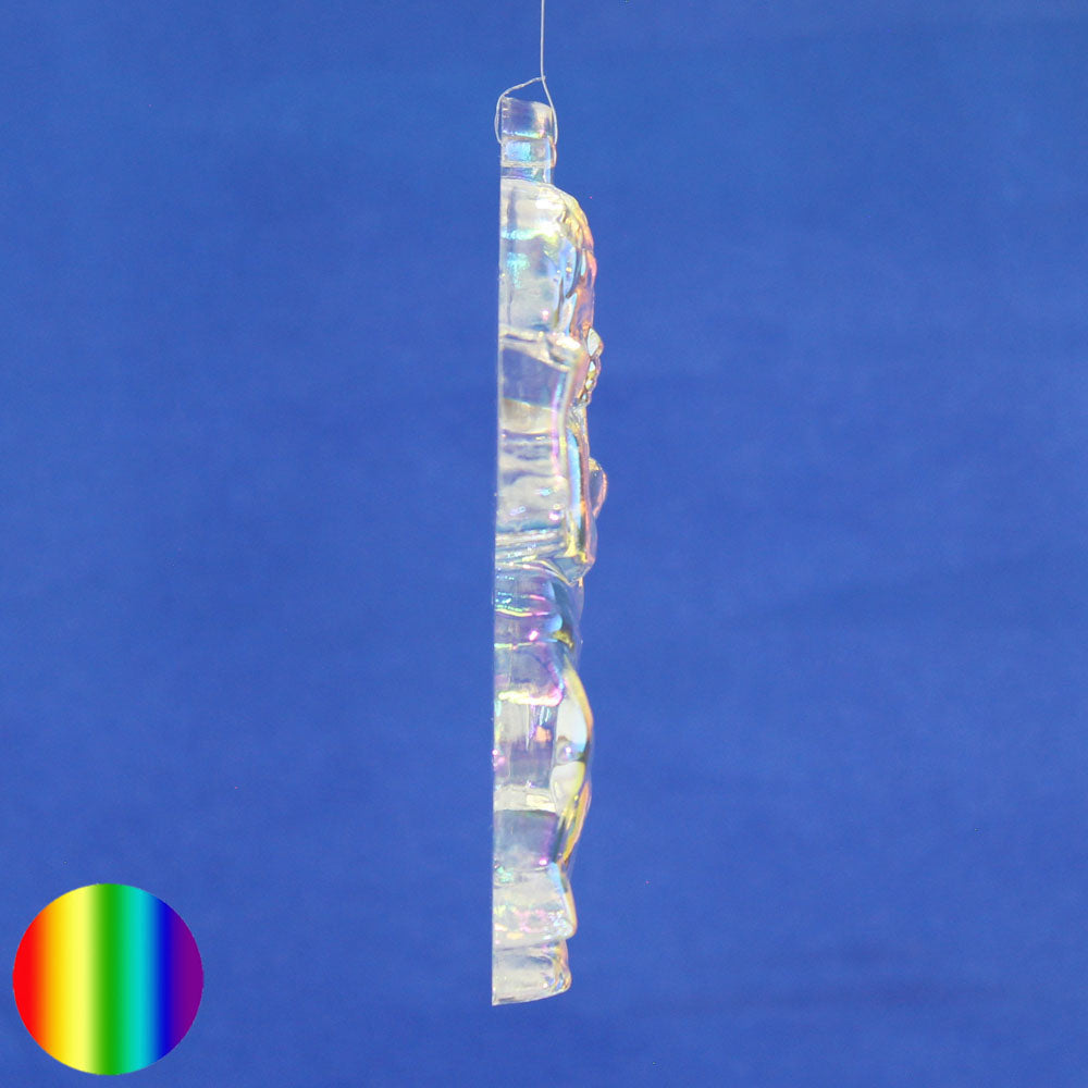 Glas-Kristall - Engel zum Aufhängen - irisierend
