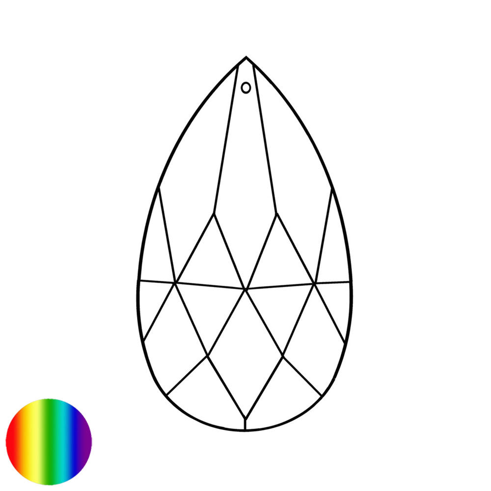 Regenbogen-Kristall - Salzburger Mandel 63mm