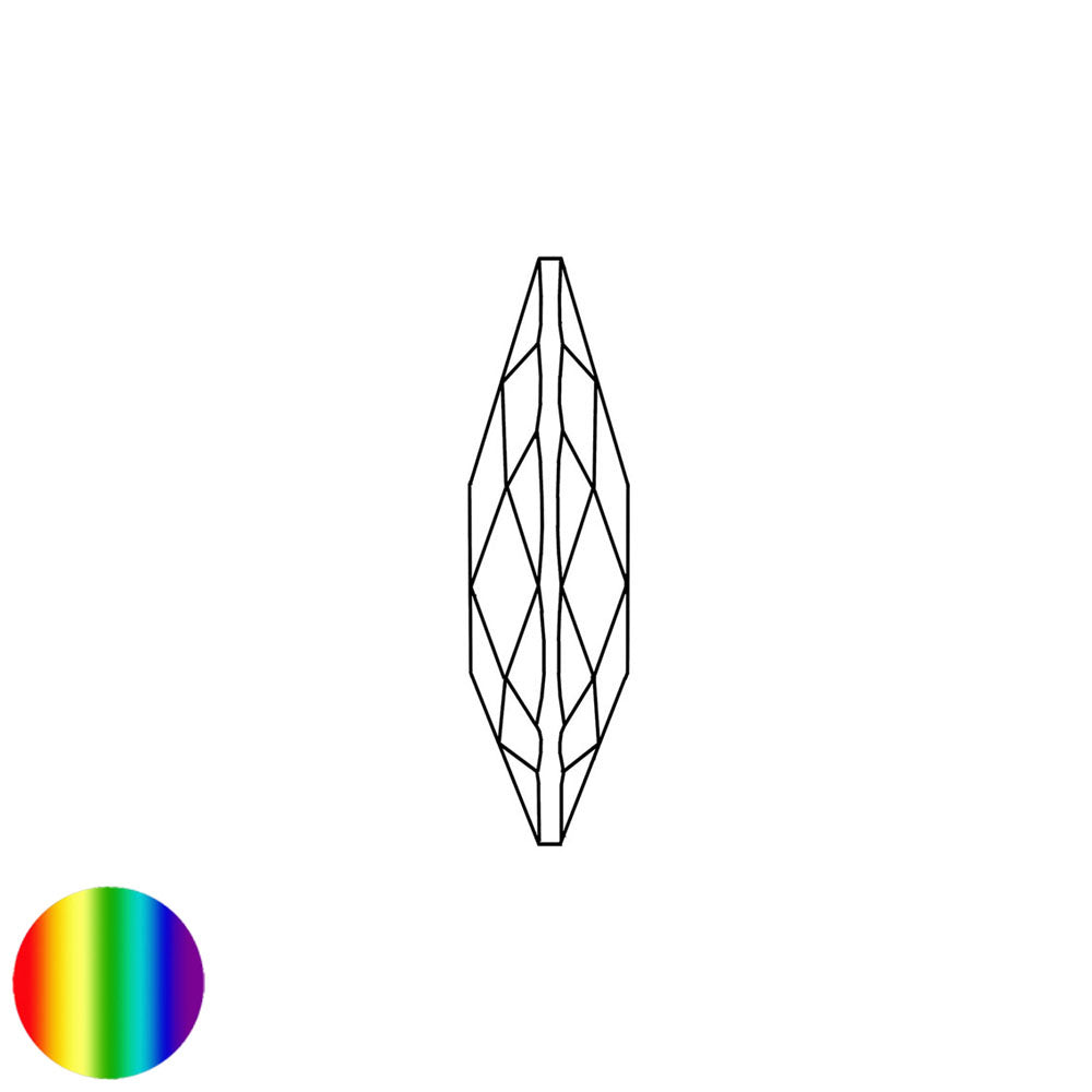Regenbogen-Kristall - Salzburger Raute irisierend 38mm