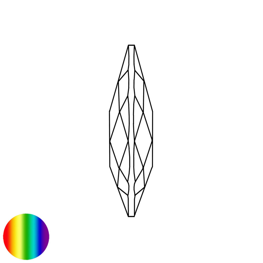 Regenbogen-Kristall - Salzburger Raute 50mm