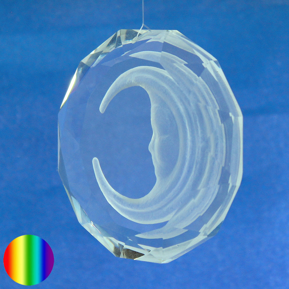 Glas-Kristall - Mond zum Aufhängen