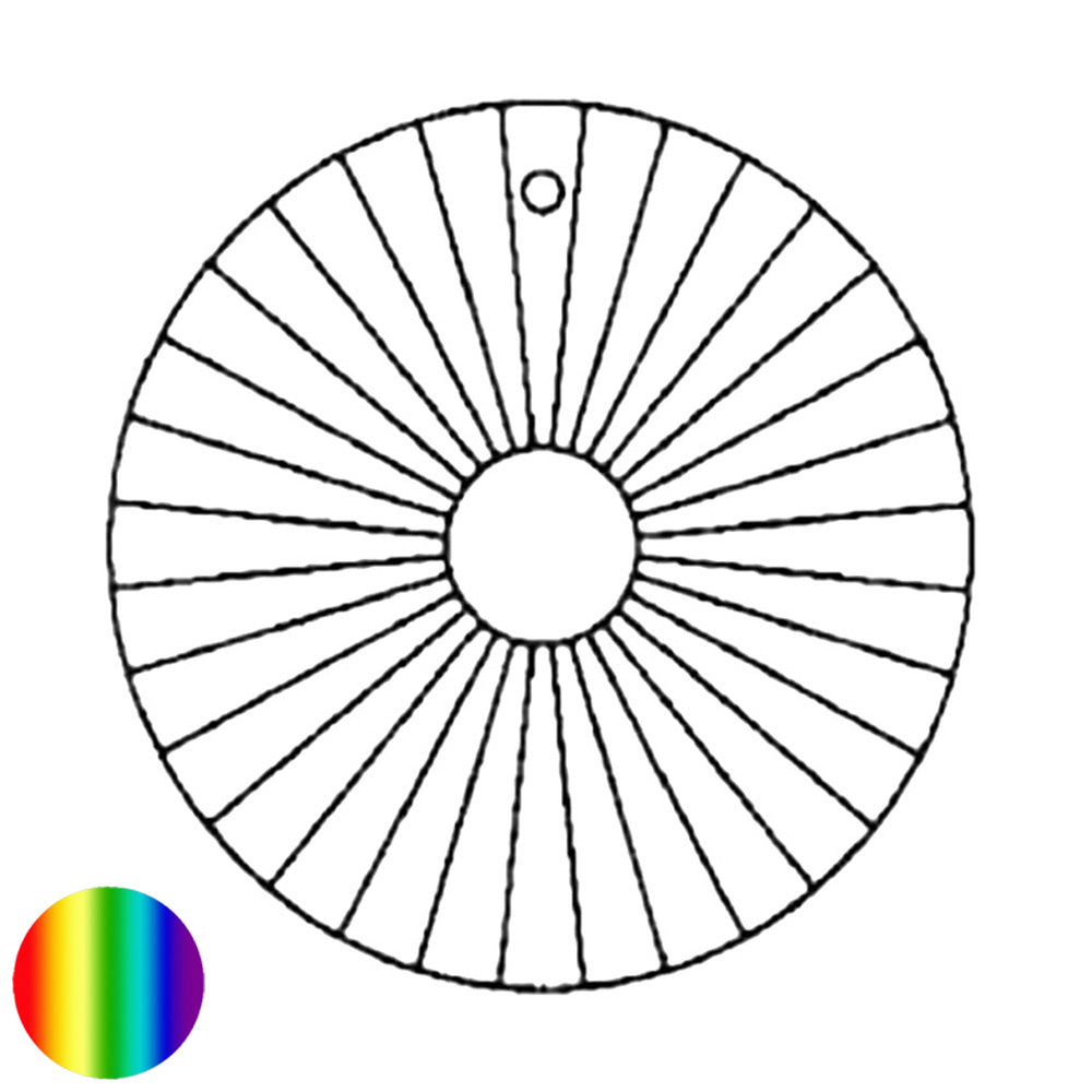 Regenbogen-Kristall - Kreis irisierend 45mm