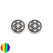 Collection inner Light - Blume des Lebens Ohrstecker - Silber