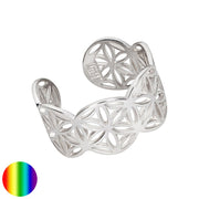 Collection inner Light - Blume des Lebens Ring - Silber flach