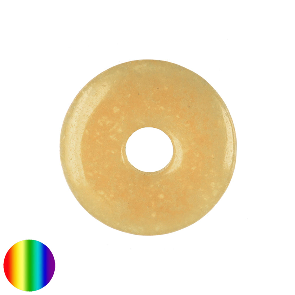 Orangen Calcit 40mm Donut