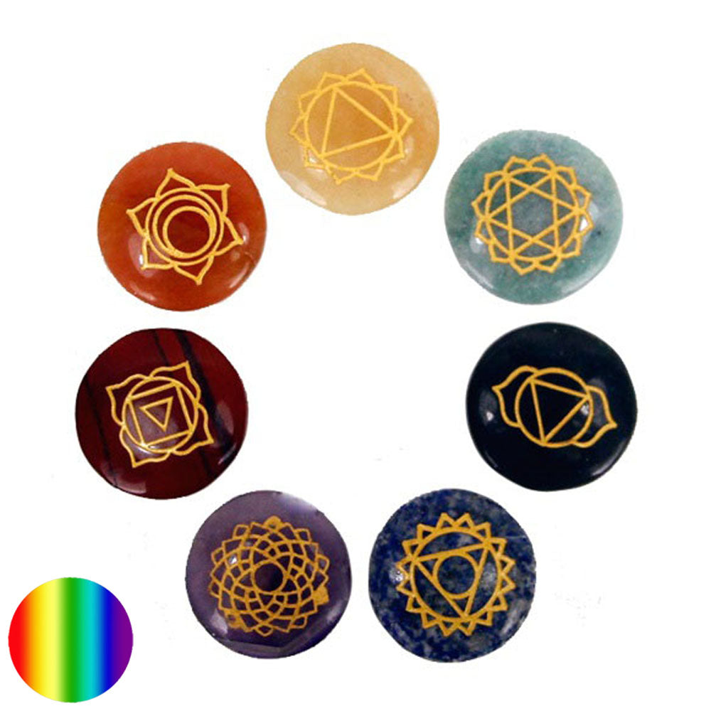 Handschmeichler Chakra Edelstein - Set