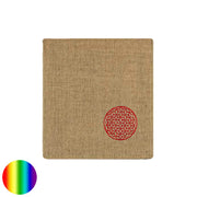 Laptop-Tasche beige mit Blume des Lebens