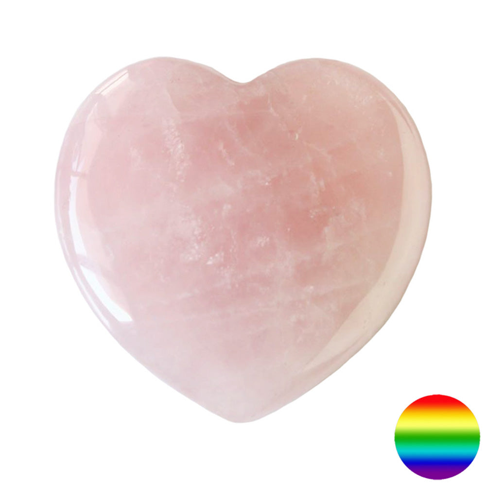 Edelstein Herz - Rosenquarz 30mm