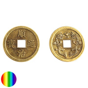 Chinesische Glücksmünzen - einzeln 37 mm | Glückssymbol