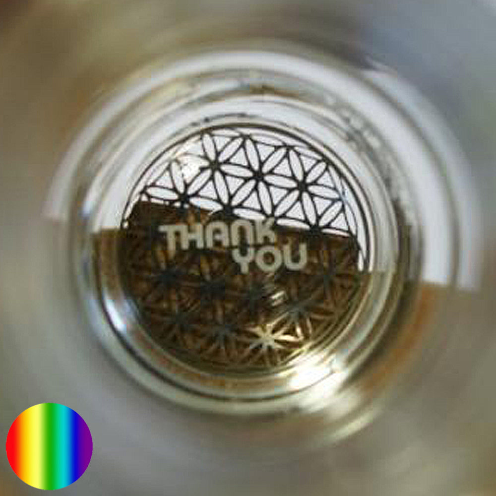 Einlage für Trinkflasche Thank you Edelstahl poliert