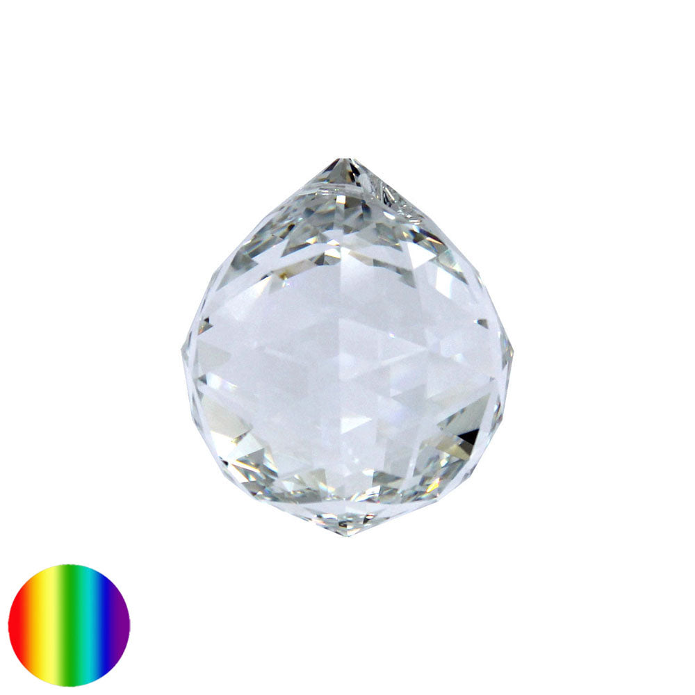 Regenbogen-Kristall - Kugel-Dreieck Meridian 40mm