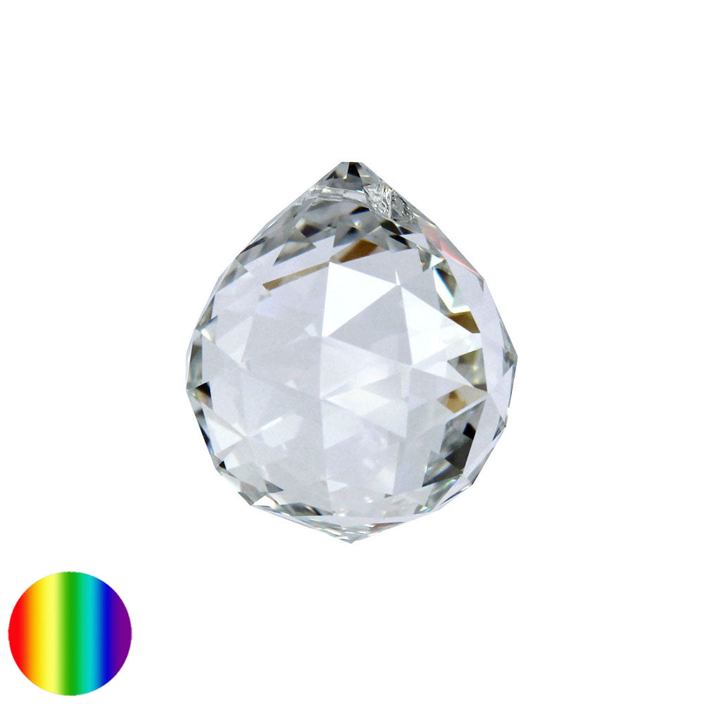 Regenbogen-Kristall - Kugel-Dreieck Meridian 40mm