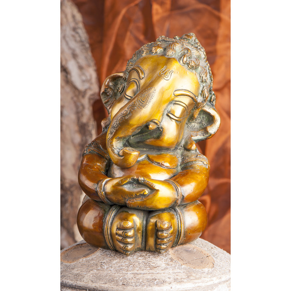 Baby Ganesha 21cm Messing