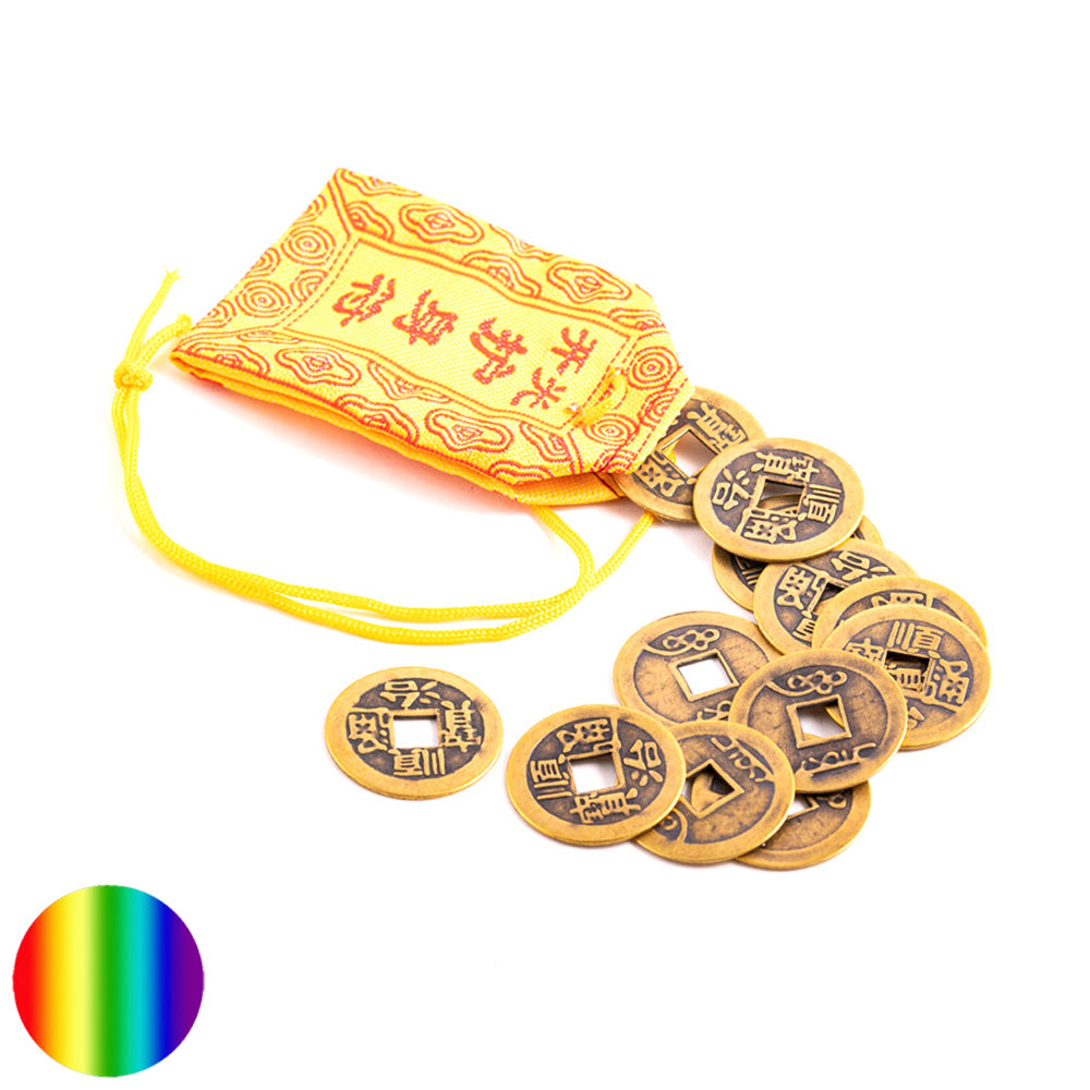 Chinesische Glücksmünzen 12er Set 23mm