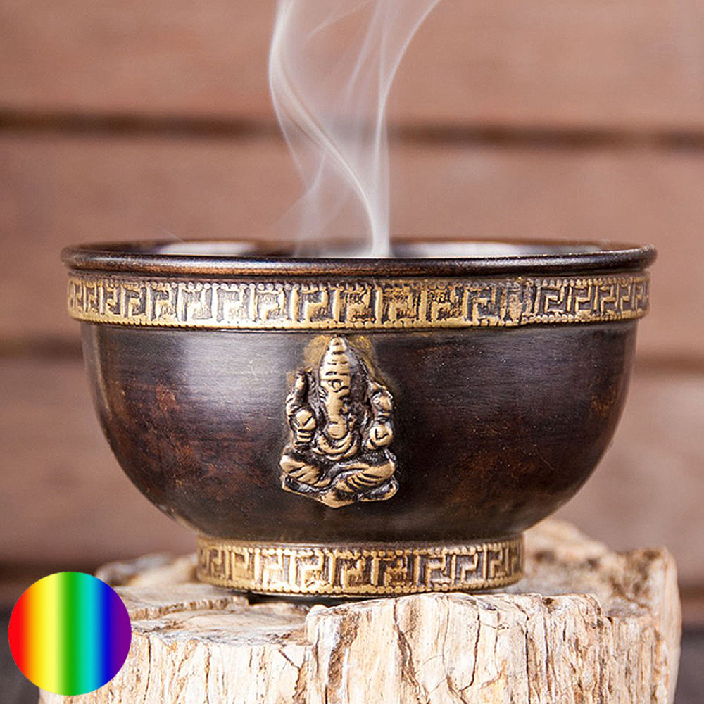 Ganesha Räucherschale Kupfer