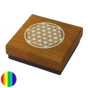Geschenkbox Blume des Lebens safran