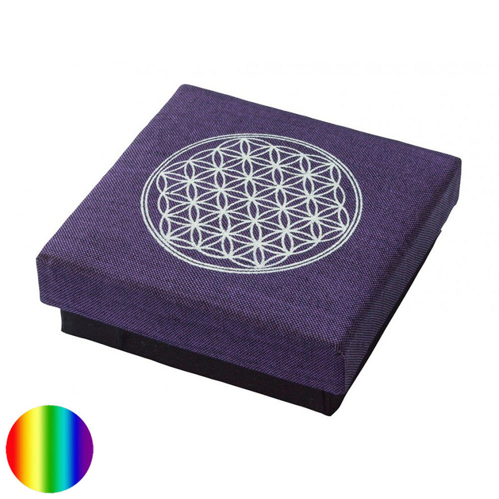 Geschenkbox Blume des Lebens purple