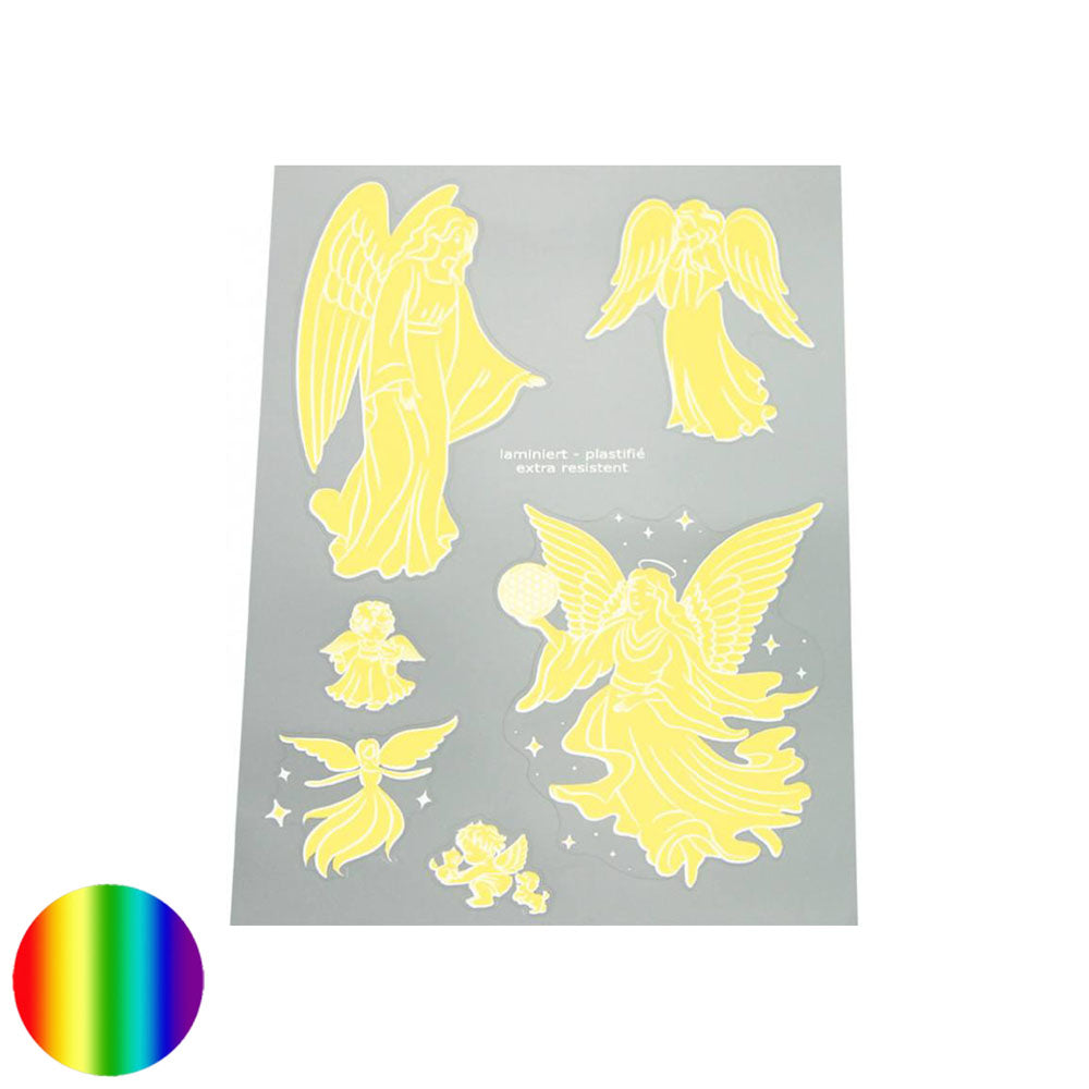 Aufkleber A5 - Engel - gold-silber