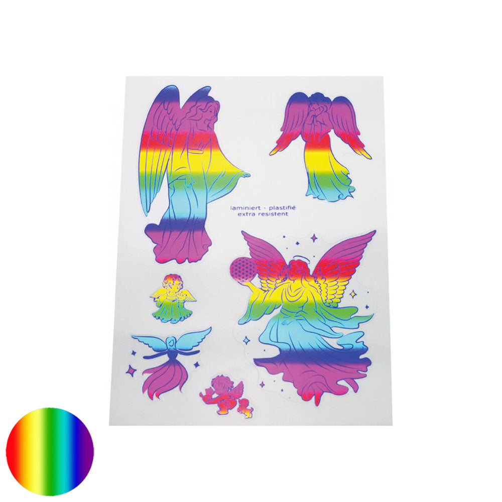 Aufkleber A5 - Engel - regenbogen
