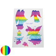 Aufkleber A5 - Engel - regenbogen