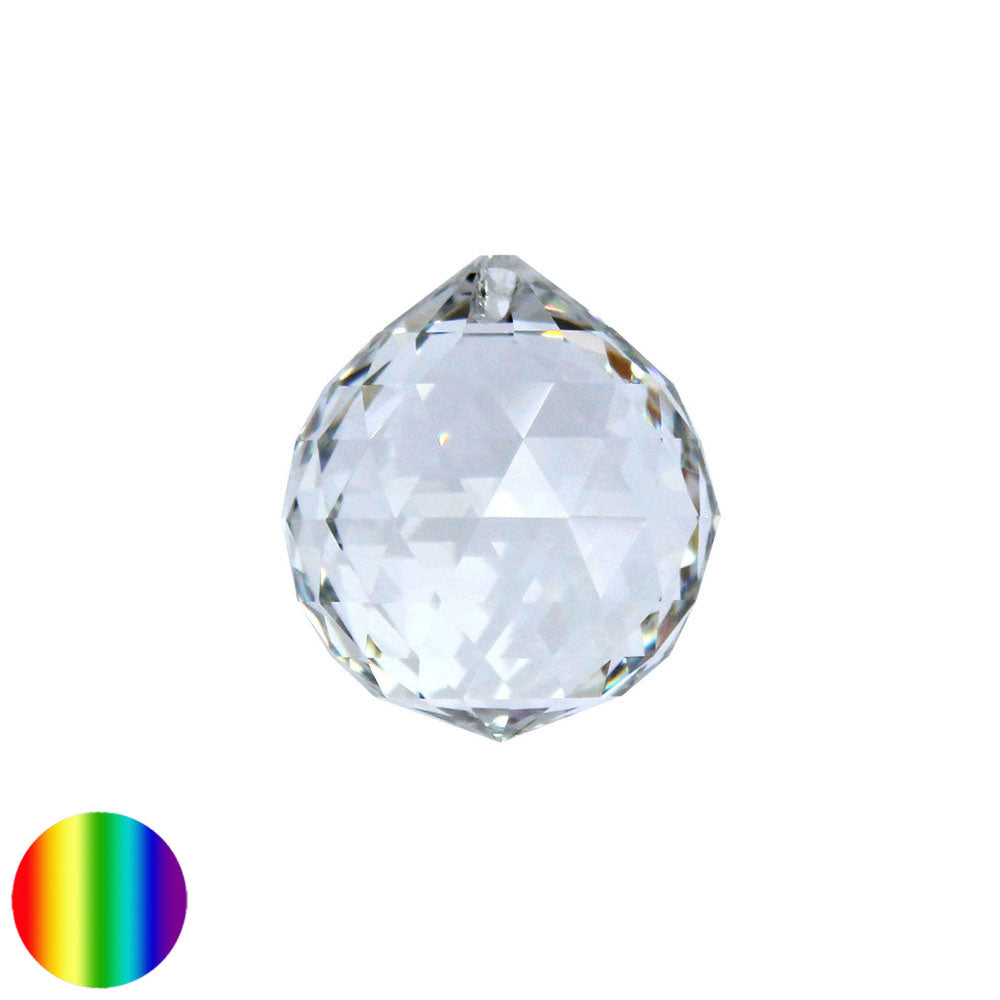 Regenbogen-Kristall - Kugel-Dreieck 30mm 240 Facetten
