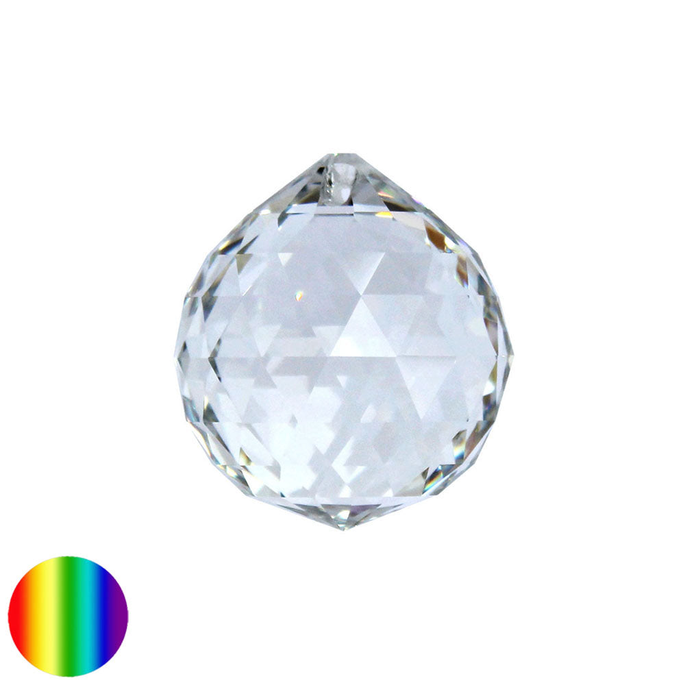 Regenbogen-Kristall - Kugel-Dreieck 40mm 240 Facetten