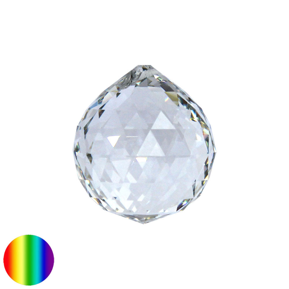 Regenbogen-Kristall - Kugel-Dreieck 40mm 240 Facetten