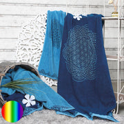 Spirit of Om Frotte Handtuch - ozeanblau-azur