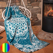 Spirit of Om Kuscheldecke smaragd