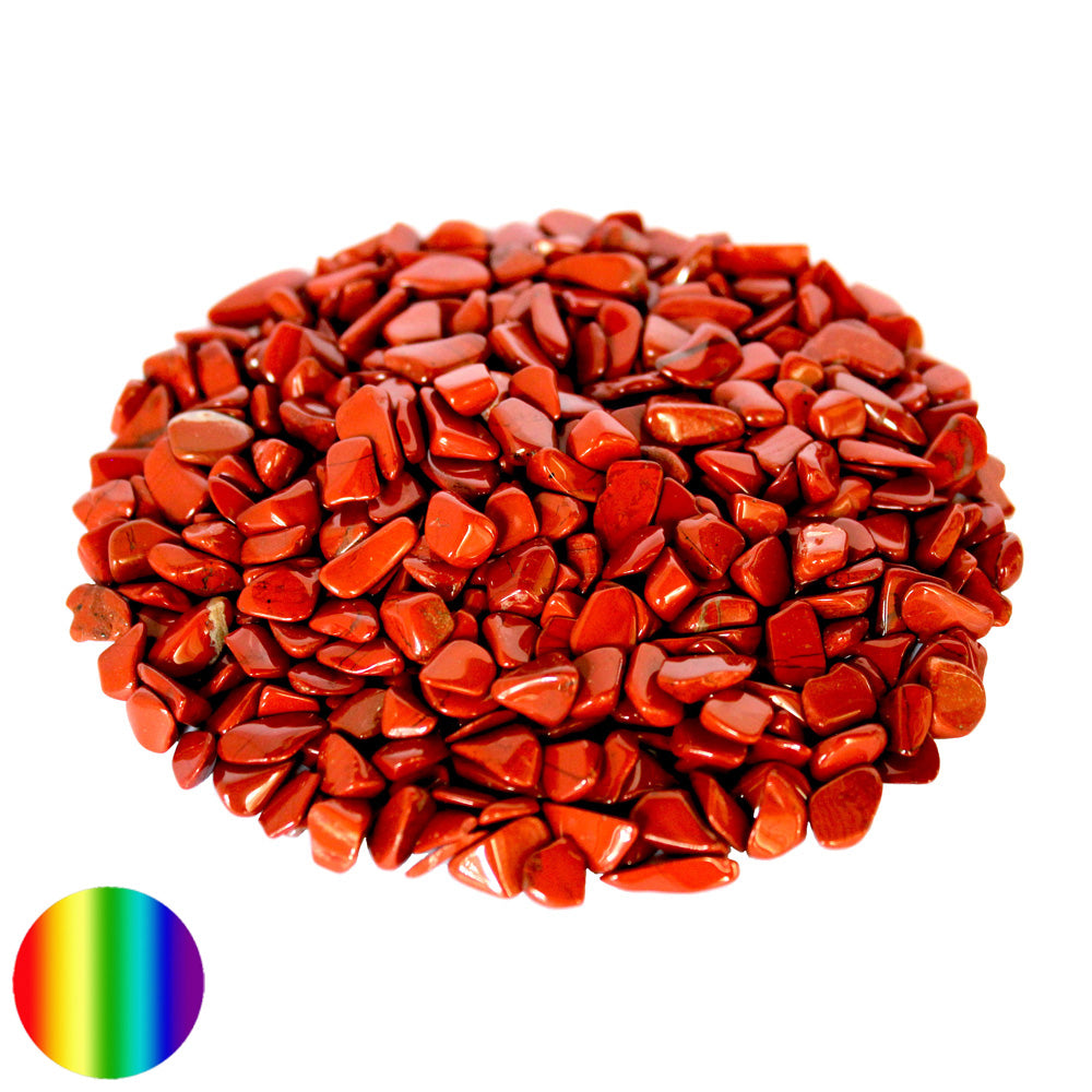 Roter Jaspis Trommelsteine 10-14mm