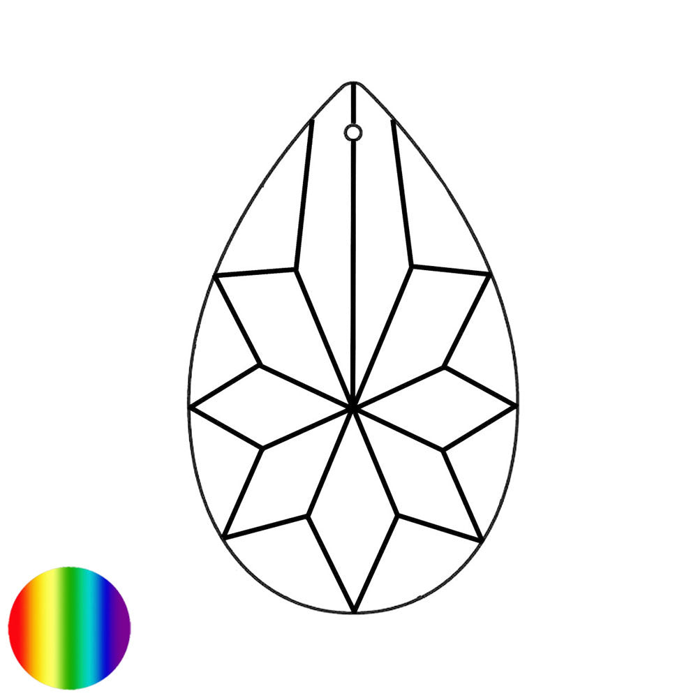 Regenbogen-Kristall - Mandel Sonne 63mm