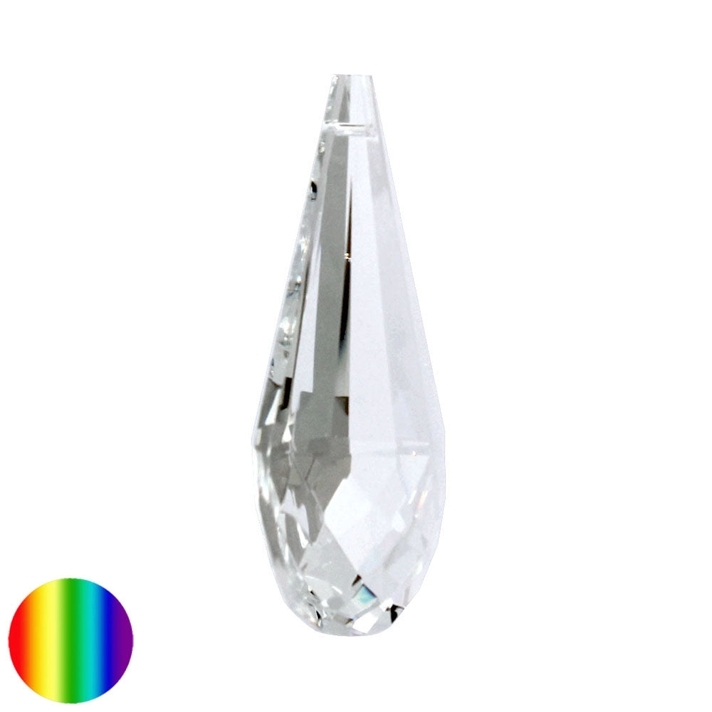 Regenbogen-Kristall - Mandel halbrund 76mm