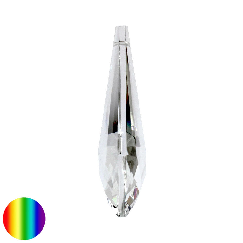 Regenbogen-Kristall - Mandel halbrund 76mm