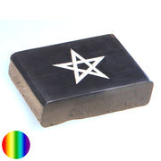 Speckstein Dose mit Pentagramm 10x15cm