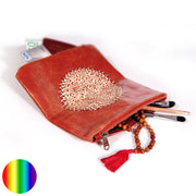 Lederbeutel mit Mandala