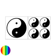 Aufkleber - Yin Yang schwarz