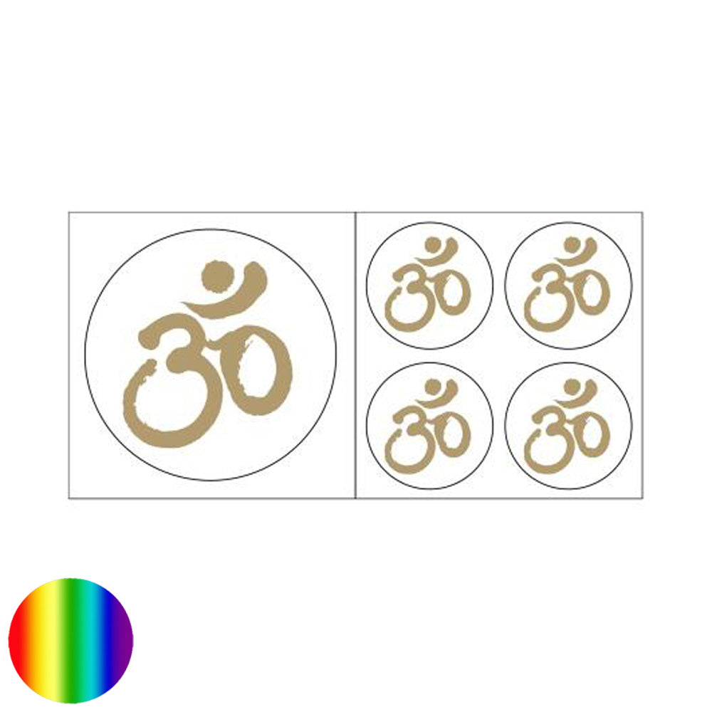 Aufkleber - OM goldfarben