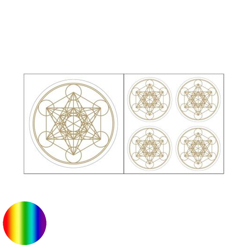 Aufkleber - Metatron goldfarben