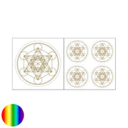 Aufkleber - Metatron goldfarben