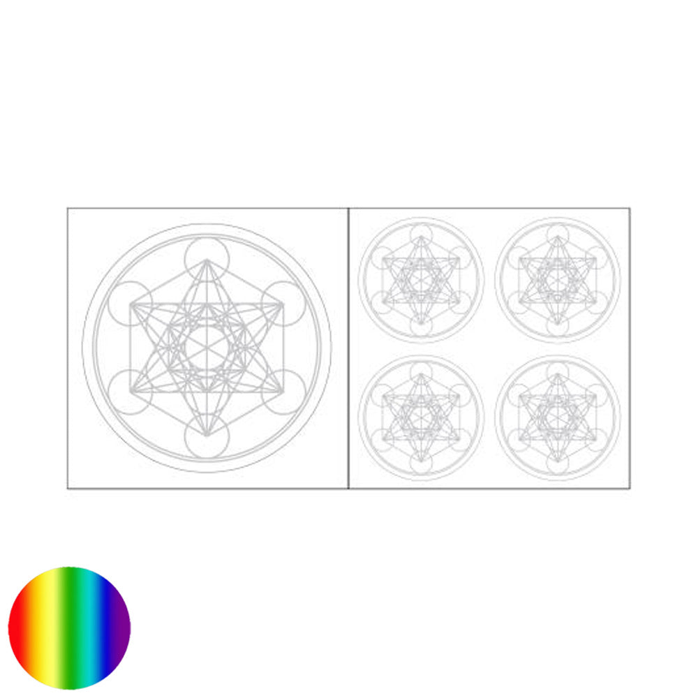 Aufkleber - Metatron silberfarben
