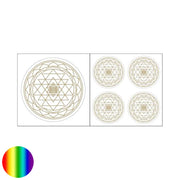Aufkleber - Shri Yantra goldfarben