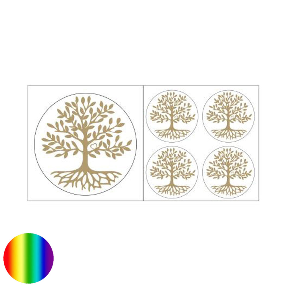 Aufkleber - Baum des Lebens goldfarben