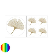 Aufkleber - Ginkgoblatt goldfarben