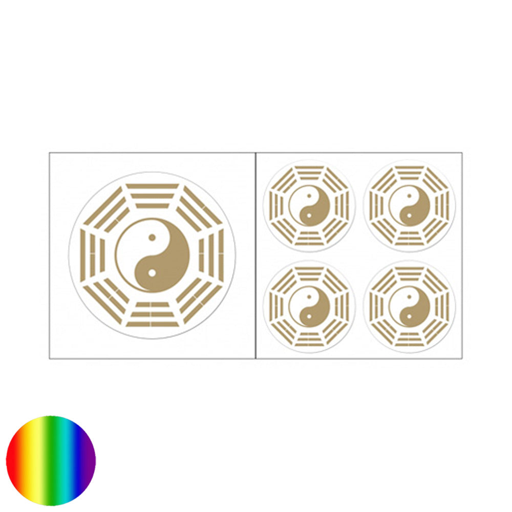Aufkleber - Bagua goldfarben
