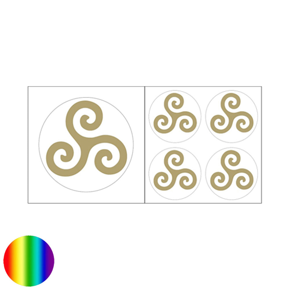 Aufkleber - Triskell goldfarben
