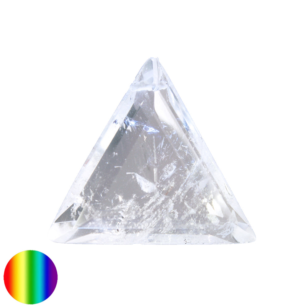 Bergkristall Triangel facettiert 35mm Lichtkristall