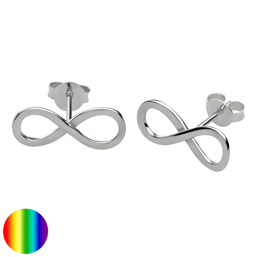 Collection inner Light - Symbolschmuck Ohrstecker – Liegende Acht