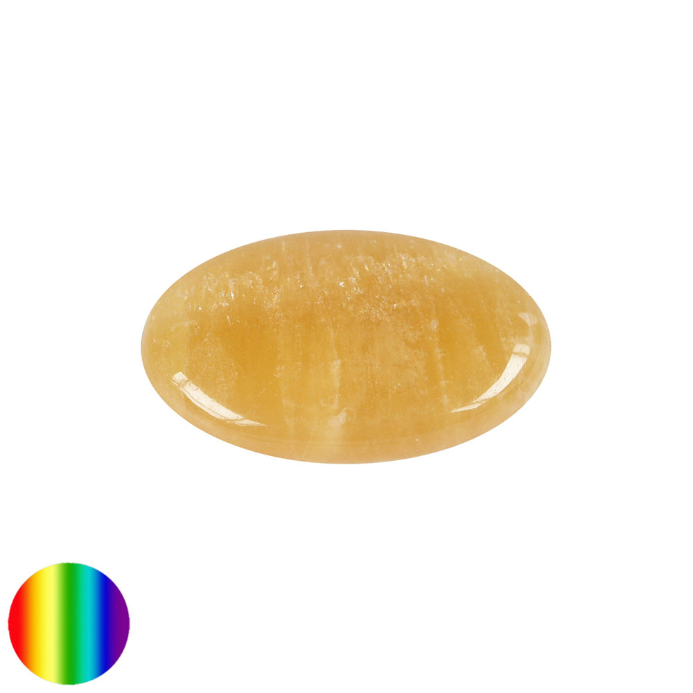 Linsenstein - Orangen Calcit