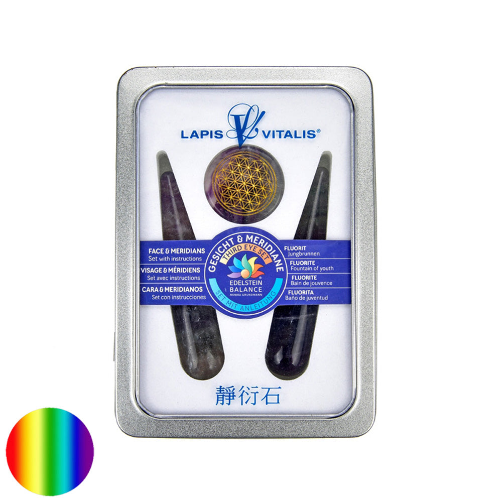 Meridian Massagegriffel - Fluorit - Set