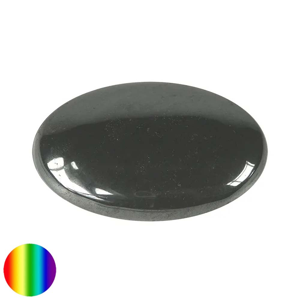 Linsenstein Hämatit | Auflage-Massagestein – Handschmeichler